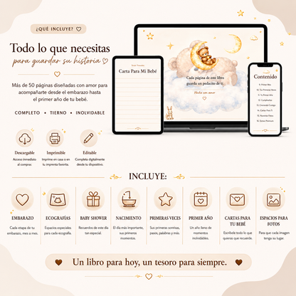 Libro de Recuerdos Mamá y Bebé