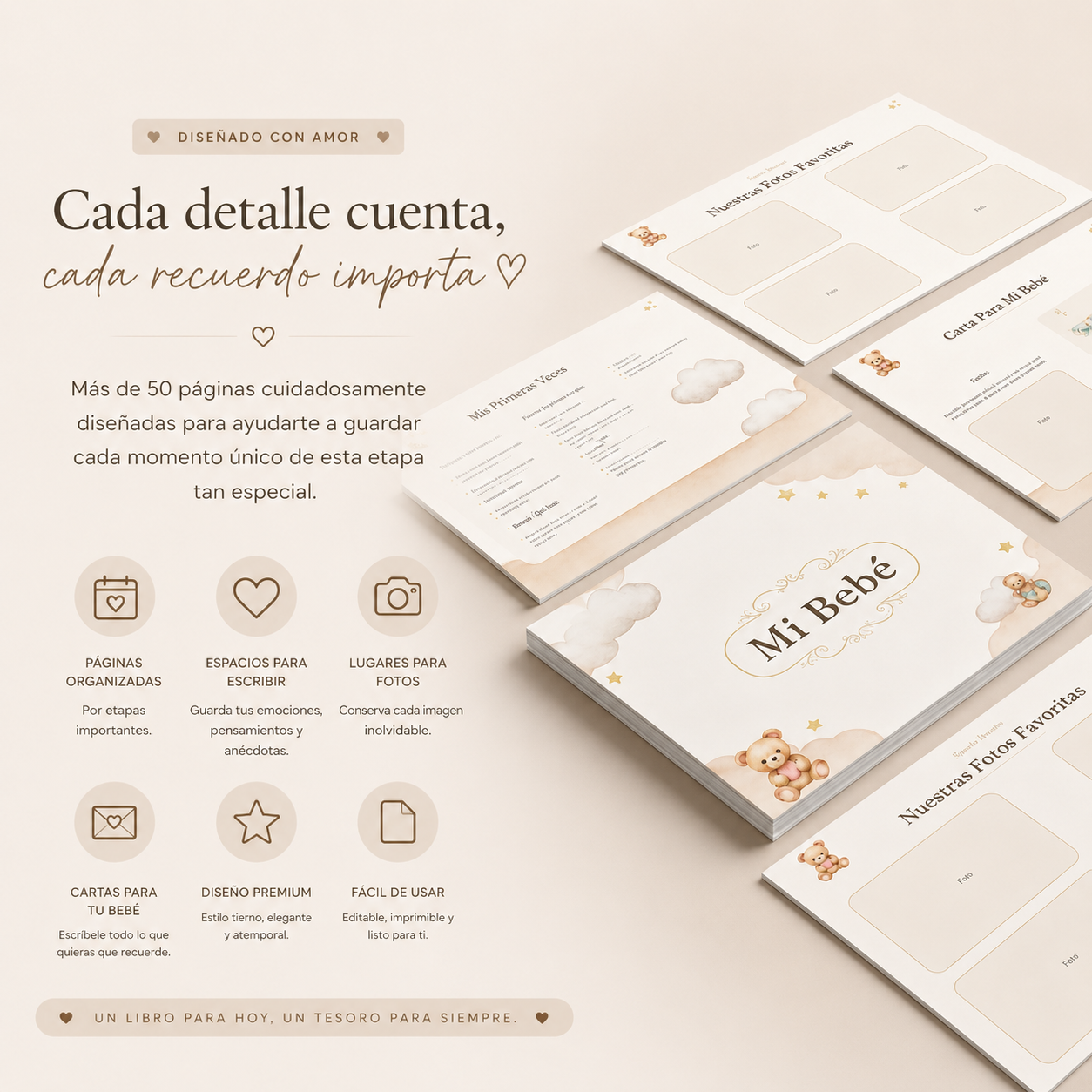 Libro de Recuerdos Mamá y Bebé